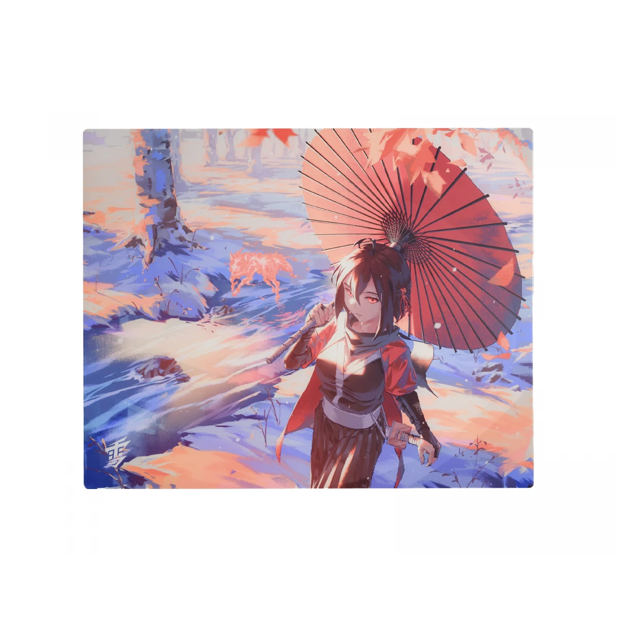 Yuki Aim Kitsune Glass Mousepad